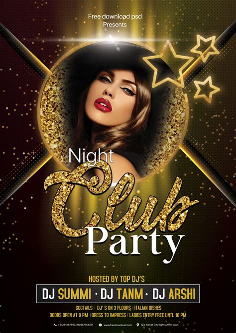 college party flyer|free printable party flyer template.